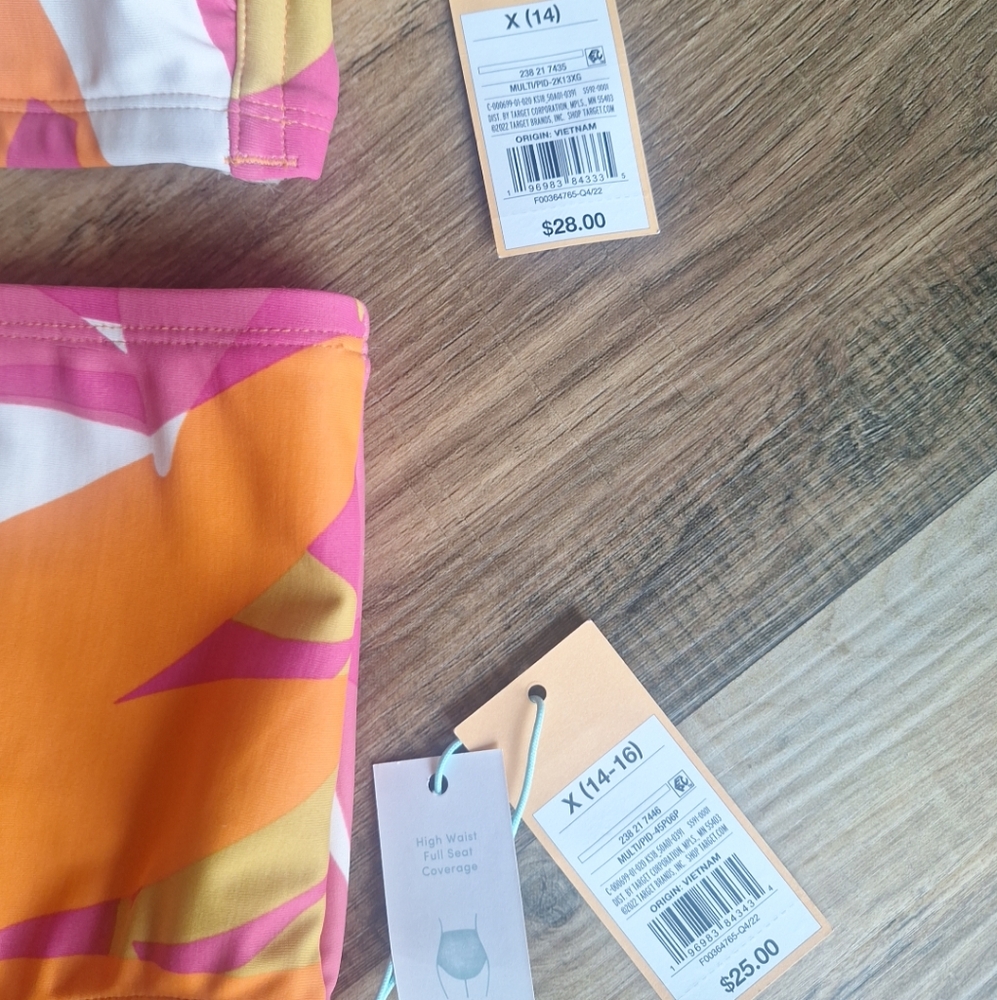 Kona Sol High Rise Padded Bikini Set Size 14-16 - Picture 2 of 10